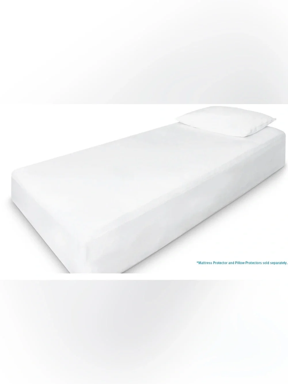 White Mattress protector - Soft Fitted size TWIN